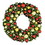 LEDgen GWSQ-06-TRAD-LWW 6' Sequoia Wreath Decorated with The Traditional Ornament Collection
