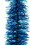 TRANSLUCENT BLUE AND METALLIC AQUA AND METALLIC SILVER GARLAND