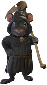 LEDgen HWN-MOUSE-REAPER-03 3' Grimm Reaper Mouse
