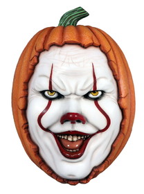 LEDgen HWN-WM-PKN-CLWN-03 Scary Pumpkin Clown Mask Wall Mount