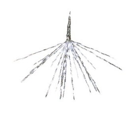 Winterland LED-PRSTR-PW-12W 12" Silver Starburst Lighted Branches with Pure White LED Twinkle Lights