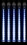 LEDgen LED-SFTUBE-BL-12-5PK 5 Pack 12'' Blue LED Snowfall Tube Lights