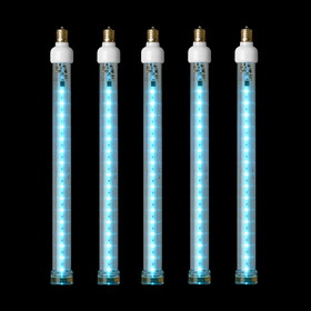 LEDgen LED-SFTUBE-BLPW-12-5PK 5 Pack 12" Blue-Pure White LED Snowfall Tube Light