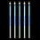 LEDgen LED-SFTUBE-BLPW-24-5PK 5 Pack 24" LED Blue-Pure White Snowfall Strobe Tube Light