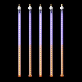 LEDgen LED-SFTUBE-PUOR-24-5PK 5 Pack 24" Purple-Orange LED Snowfall Tube