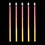 LEDgen LED-SFTUBE-ROY-24-5PK 5 Pack 24" LED Red-Orange-Yellow Strobe Snowfall Tube
