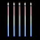 LEDgen LED-SFTUBE-RWB-24-5PK 5 Pack 24" Red-Pure White-Blue LED Strobe Snowfall Tube