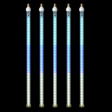 LEDgen LED-SFTUBE-TBPW-24-5PK 5 Pack 12'' Teal-Blue-Pure-White LED Snowfall Tube