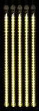 LEDgen LED-SFTUBE-YE-24-5PK 5 Pack 24'' Yellow LED Strobe Snowfall Tube