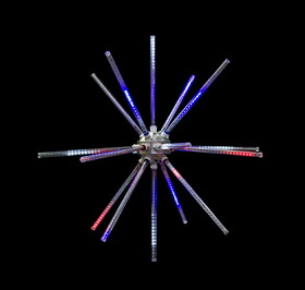 Winterland LED-SPT-RWB-24 24" Animated Red, White and Blue LED Starburst
