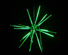 Winterland LED-STB-30-GR 30" Animated Green Star Burst