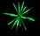 Winterland LED-STB-30-GR 30" Animated Green Star Burst, Price/each