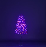 LEDgen LED-TR3D04-LPO 4' Purple and Orange Starburst LED Tree