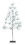 LEDgen LED-TR3D04-LPW 4' Pure White Starburst LED Tree