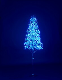 LEDgen LED-TR3D06-LBL 6' Blue Starburst LED Tree