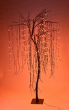 LEDgen LED-WLLW-07-LOR 7' Orange LED Halloween Willow Tree