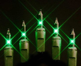 Winterland MINI-20-50-6-G - Green Incandescent Mini Lights