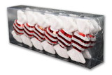 LEDgen ORN-12PK-CDY-RE 12 PACK RED CANDY ORNAMENTS