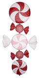 LEDgen ORN-26-CDY Red, White & Pink Finial Ornament 26