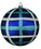 LEDgen ORN-BALL-100-3PK-ARC Teal, Blue & White 100mm Ball Ornaments 3 Pack