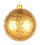 LEDgen ORN-BALL-200-GO Gold Ball 200mm Ornament with Gold Glitter Design