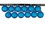 LEDgen ORN-BLKG-100-AQ-12PK 12 Pack 100mm 4" Aqua Glitter Ball Ornament with Wire
