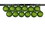 LEDgen ORN-BLKG-100-LG-12PK 12 Pack 100mm 4" Lime Green Glitter Ball Ornament with Wire