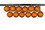 LEDgen ORN-BLKG-100-OR-12PK 12 Pack 100mm 4" Orange Glitter Ball Ornament with Wire
