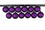 LEDgen ORN-BLKG-100-PU-12PK 12 Pack 100mm 4" Purple Glitter Ball Ornament with Wire