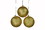 LEDgen ORN-BLKG-150-GO-3PK 3 Pack 150mm 6" Gold Glitter Ball Ornament with Wire