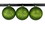 LEDgen ORN-BLKG-150-LG-3PK 3 Pack 150mm 6" Lime Green Glitter Ball Ornament with Wire