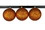 LEDgen ORN-BLKG-150-OR-3PK 3 Pack 150mm 6" Orange Glitter Ball Ornament with Wire
