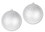 LEDgen ORN-BLKG-200-WH-2PK 2 Pack 200mm 8" White Glitter Ball Ornament with Wire