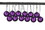 LEDgen ORN-BLKG-80-PU-12PK 12 Pack 80mm 3" Purple Glitter Ball Ornament with Wire