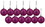 LEDgen ORN-BLKM-100-PI-12PK 12 Pack 100mm 4" Pink Matte Ball Ornament with Wire