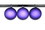 LEDgen ORN-BLKM-150-PU-3PK 3 Pack 150mm 6" Purple Matte Ball Ornament with Wire and UV Coating