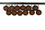 LEDgen ORN-BLKM-80-BR-12PK 12 Pack 80mm 3" Matte Brown Ball Ornament UV Coated with Wire