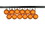 LEDgen ORN-BLKM-80-OR-12PK 12 Pack 80mm 3" Matte Orange Ball Ornament UV Coated with Wire