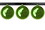LEDgen ORN-BLKS-150-LG-3PK 3 Pack 150mm 6" Shiny Lime Green Ball Ornament UV Coated with Wire