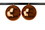 LEDgen ORN-BLKS-200-OR-2PK 2 Pack 200mm 8" Shiny Orange Ball Ornament UV Coated with Wire