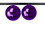 LEDgen ORN-BLKS-200-PU-2PK 2 Pack 200mm 8" Shiny Purple Ball Ornament UV Coated with Wire