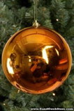 LEDgen ORN-BLKS-70-CO-12PK 12 Pack 70mm 2.75 Shiny Copper Ornament with Wire and UV Coating
