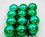 LEDgen ORN-BLKS-80-FGR-UV 12 Pack 80mm 3" Shiny Forest Green Ball Ornament with Wire and UV Coating