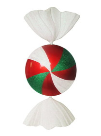 LEDgen ORN-CDY-37-SWL-RGW 37" Red, White and Green Candy Ornament