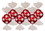 CANDY ORNAMENT RED WITH WHITE DOTS