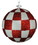 LEDgen ORN-CHKR-BALL-80-CDY 80MM WHITE & RED CHECKER BALL ORNAMENT