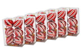 LEDgen ORN-ONION-60-36PK-RE 36 Pack Red and White Onion Ornament with Spiral Design