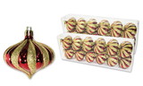 LEDgen ORN-ONION-G-24PK-RE 24 Pack Red and Gold 2.75
