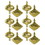 LEDgen ORN-OVDROP-12PK-GO 12 Pack Gold Oval and Onion Assorted Ornaments