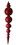 LEDgen ORN-OVS-125-RE 125" Jumbo Finial Ornament  Red